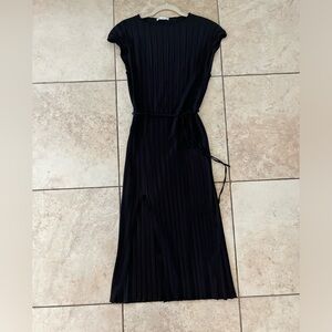 Zara pleated minimalist dress